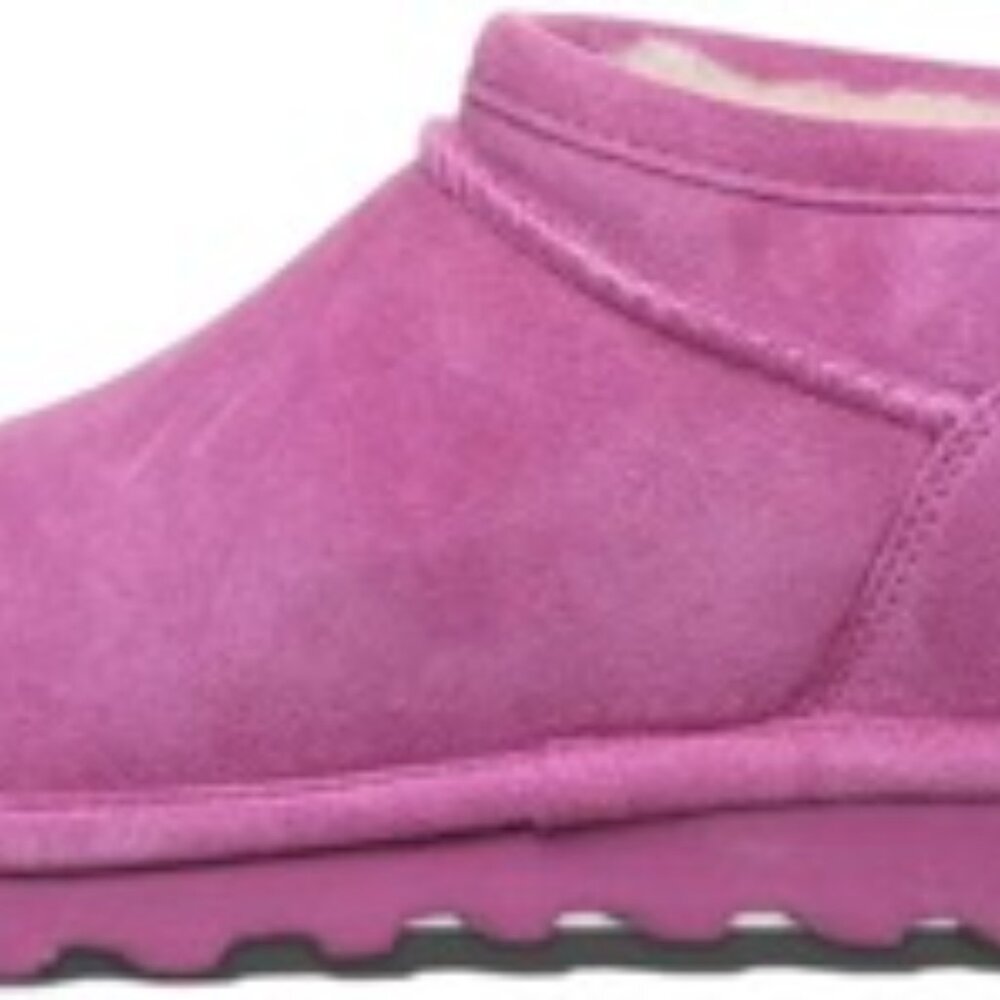 BEARPAW Women's Super Shorty Ankle Boot Pink Size 8 - Picture 2 of 5